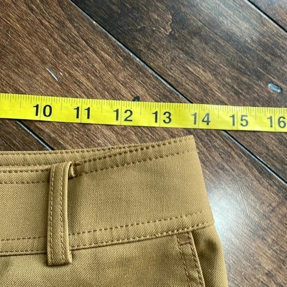 Club Monaco wide leg cropped trousers Pants Brown Women’s size 2 Business casual - Picture 5 of 10